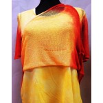 Top žltočervený, twinset